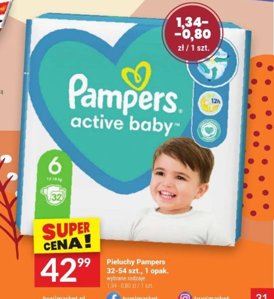 pampers zielone