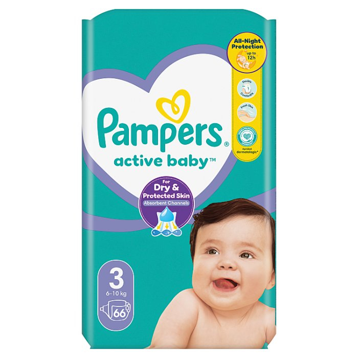 pampers active baby-dry pieluchy rozmiar 4 maxi 7-14kg 174 sztuk