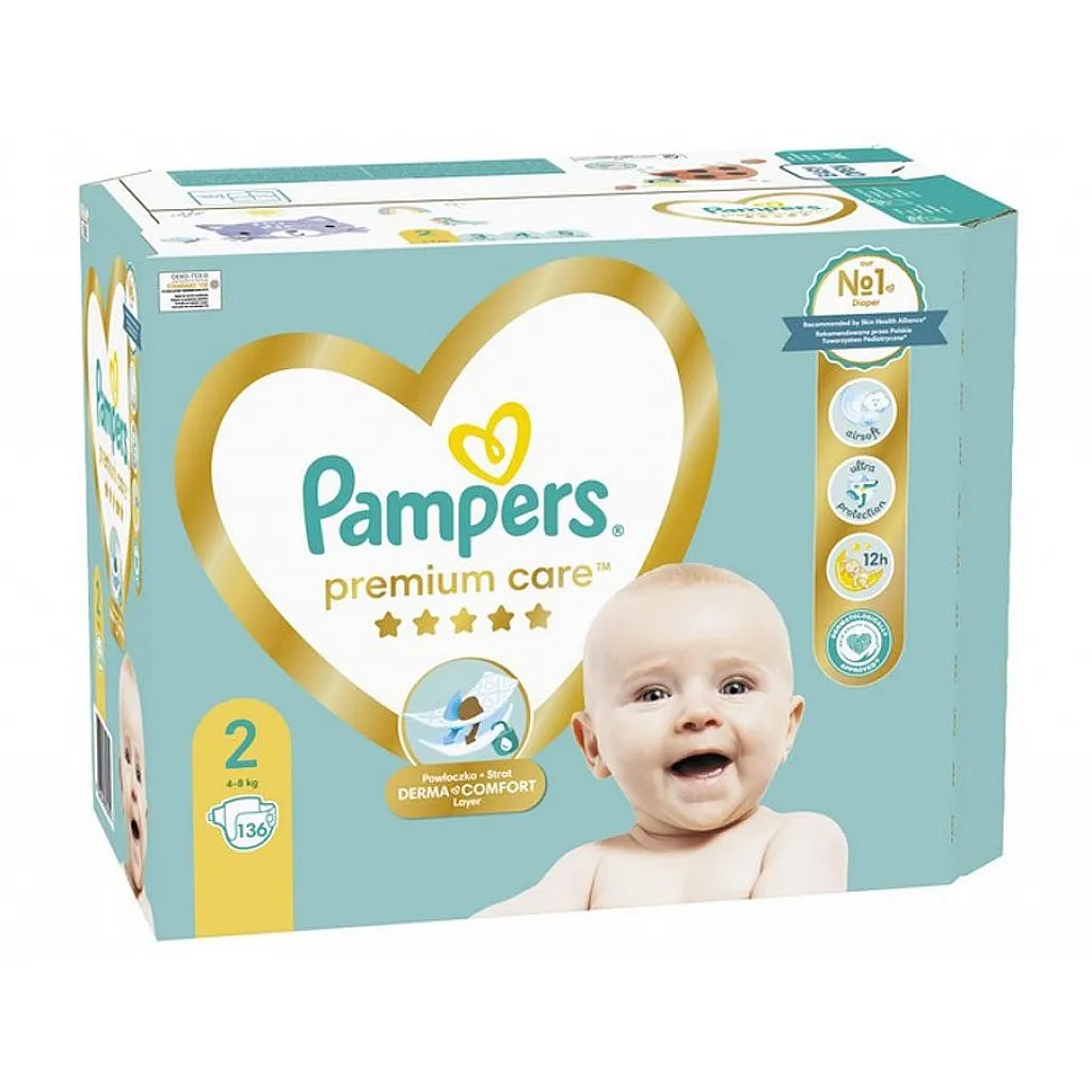 pieluchomajtki pampers 3 naklejka z tylu