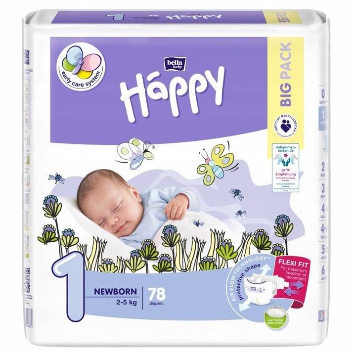 pieluchy pampers premium care 1 newborn 2 mini 168 szt