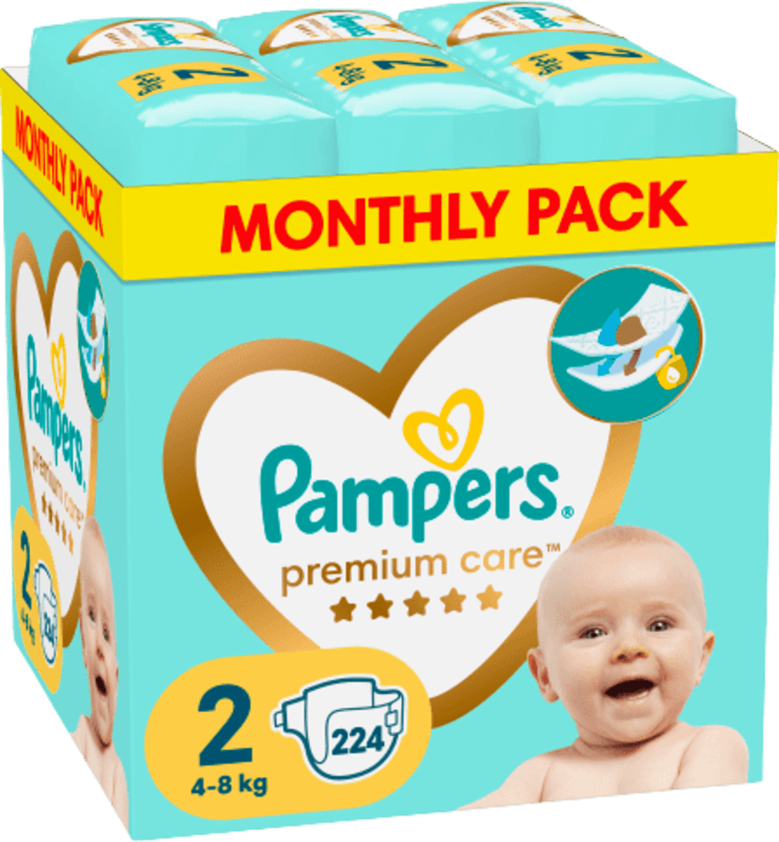 pampers active baby 4 132 szt