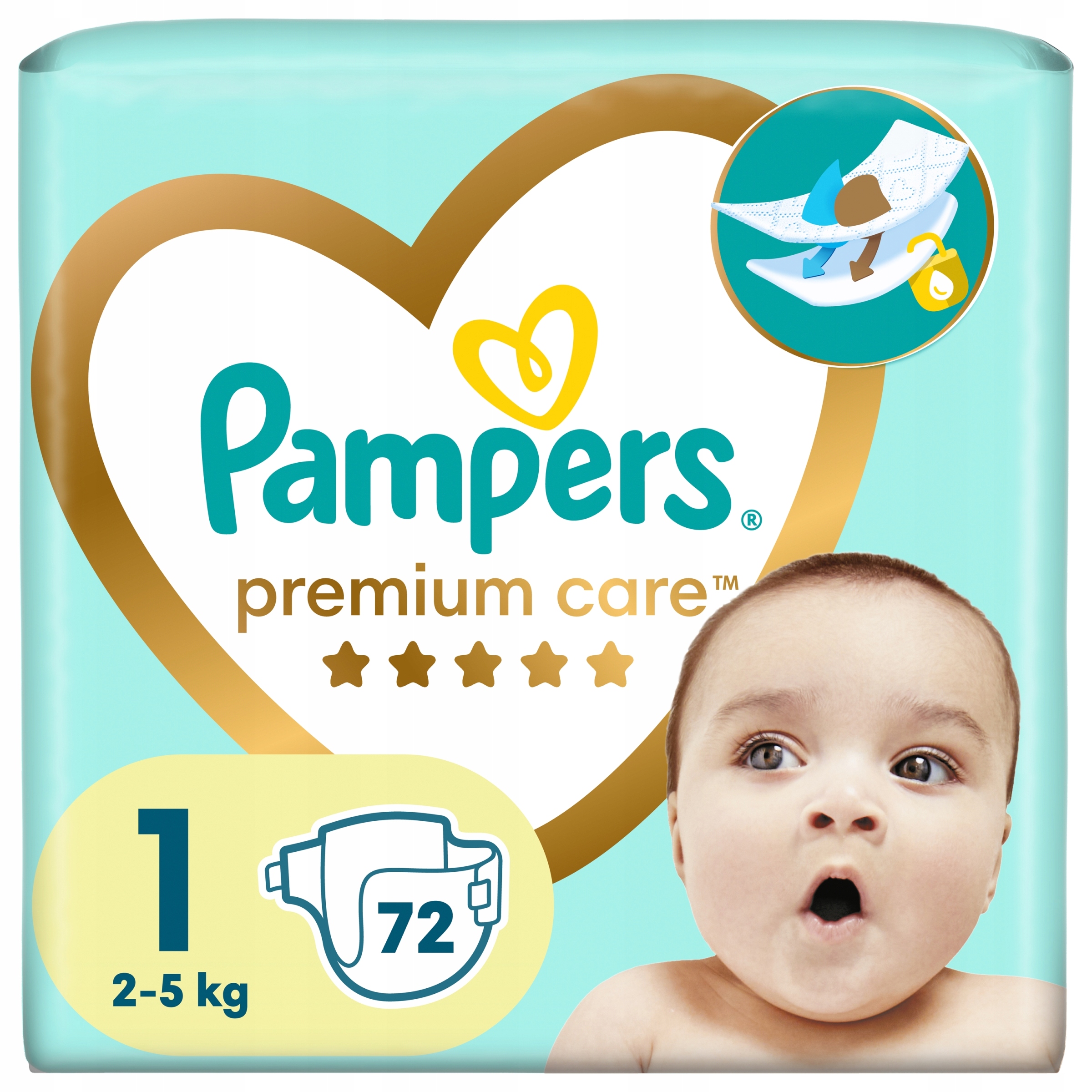 pampers premium care pieluchy jednorazowe rozmiar 1 newborn 88 szt