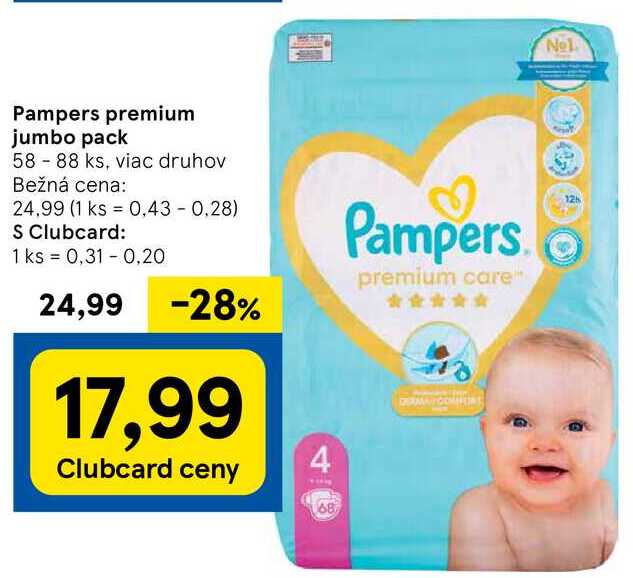 pieluchy pampers 3 tesco