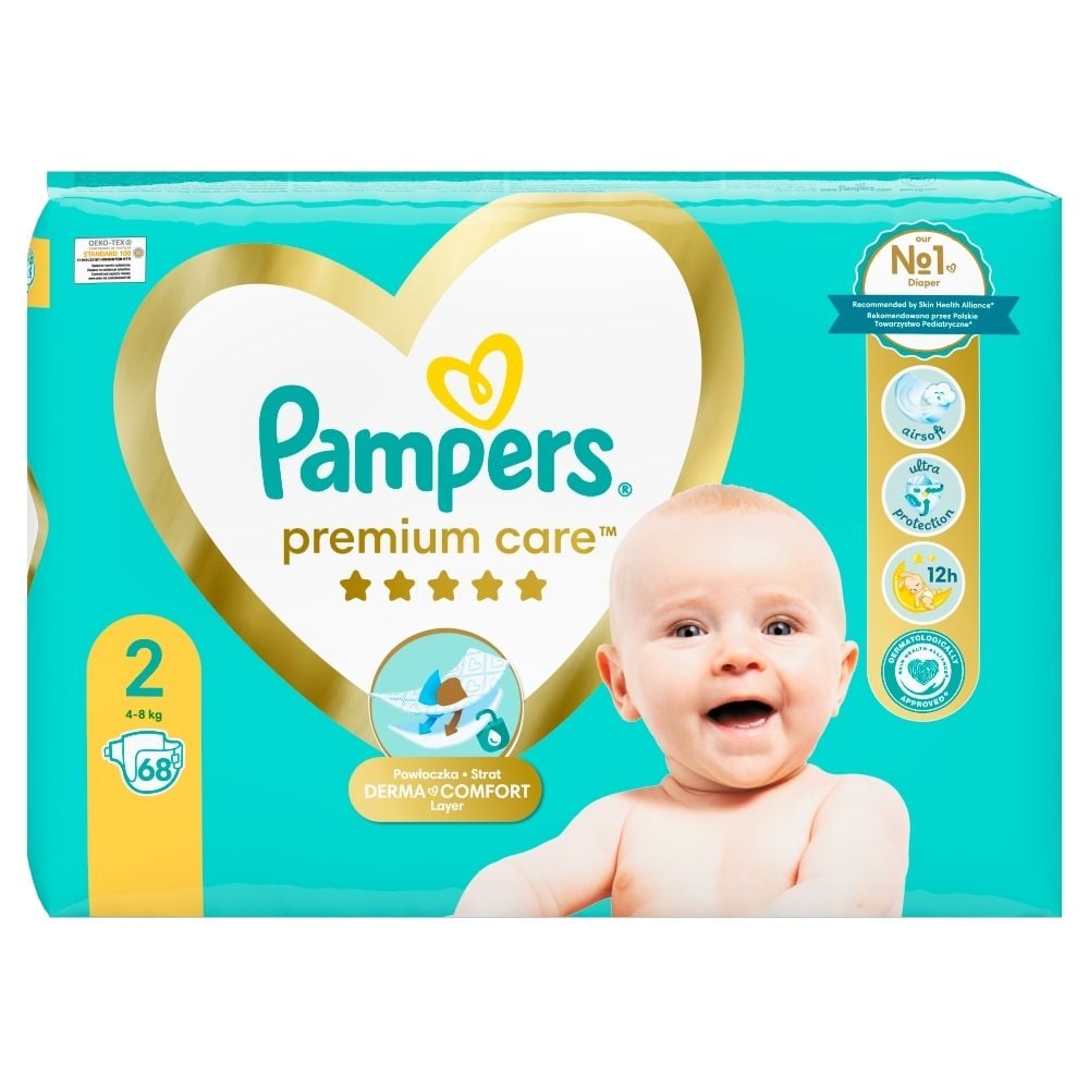 pieluchy pampers premium care 1 newborn pieluchy 2 mini 168szt