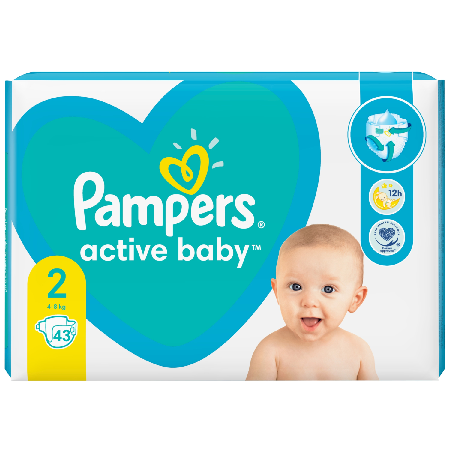 pampers active baby-dry pieluchy jednorazowe rozmiar 3 midi 208 szt