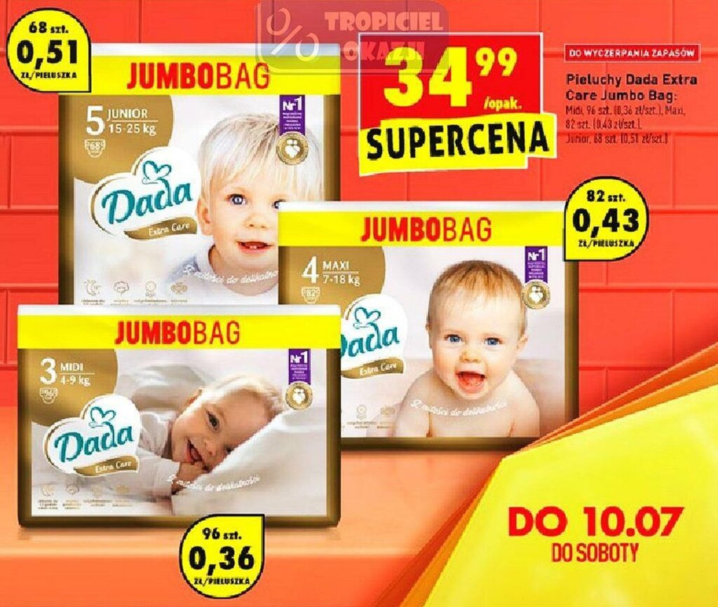 pampers osieczany