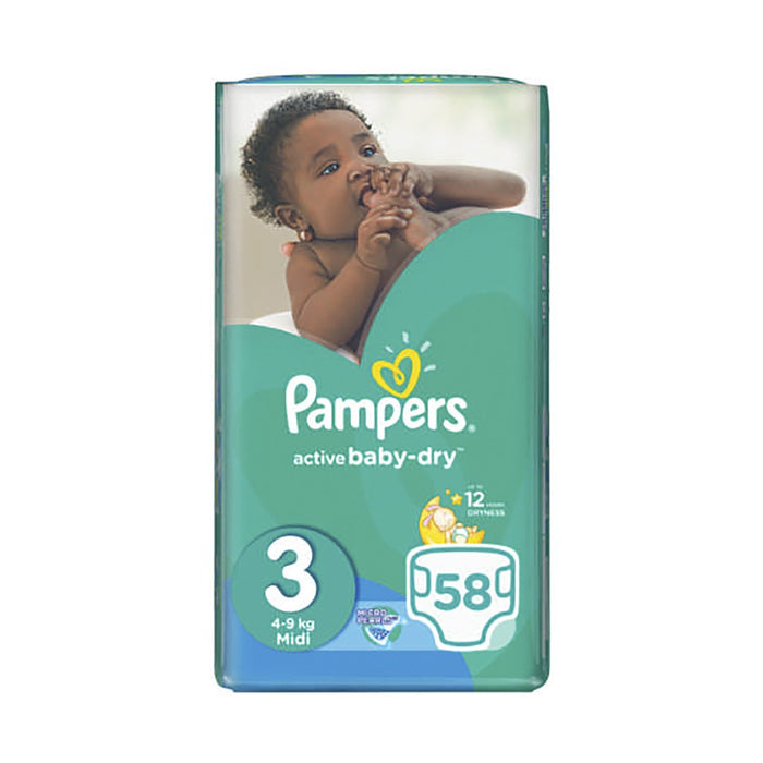 pampers active baby 3 108 sztuk