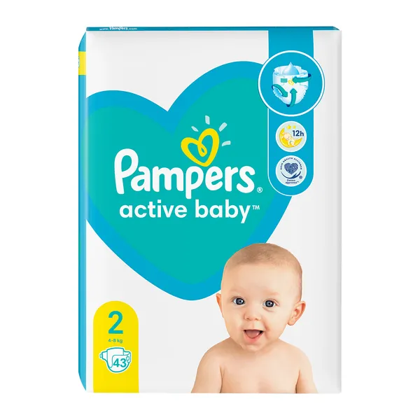 pampers active baby 4+ 45 szt