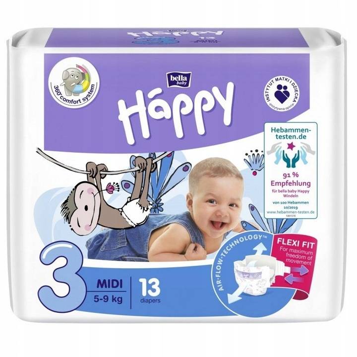 pampers premium care pieluchy rozmiar 3 midi 5-9kg 60 szt