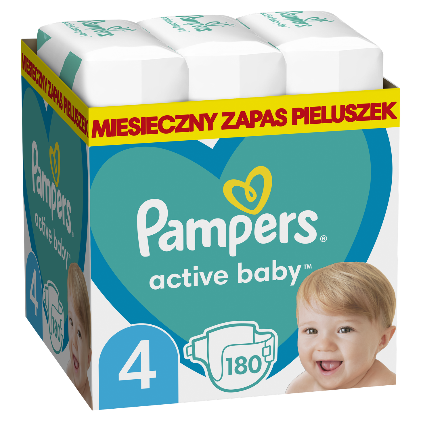 pampers active rozowe