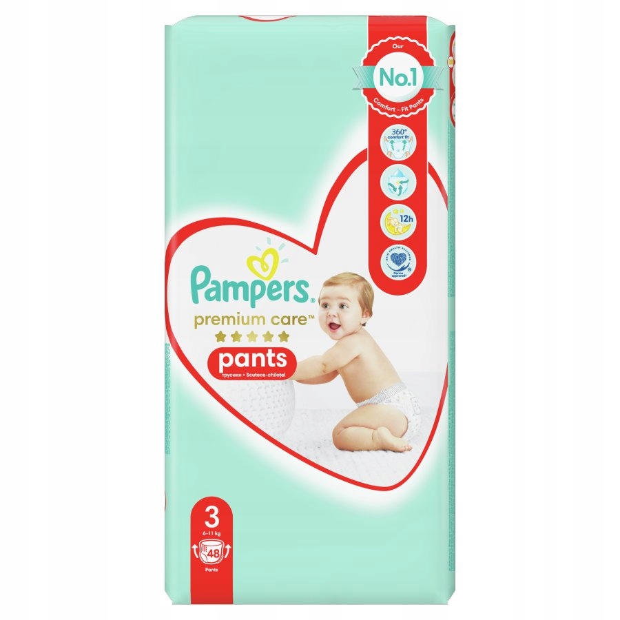 pieluchomajtki pampers 5 48 szt