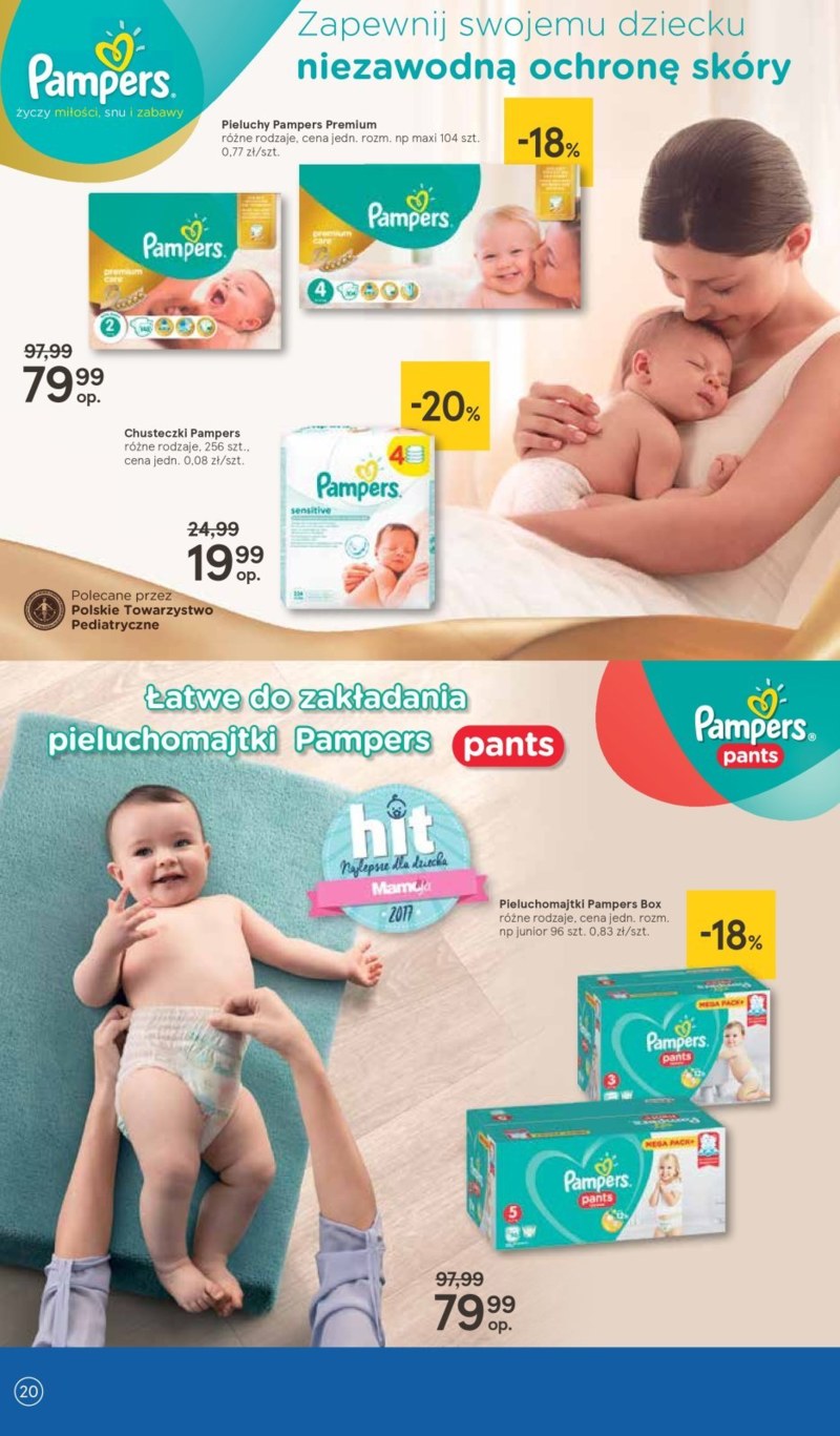 pampers chusteczki aqua pure 99 wody allegro