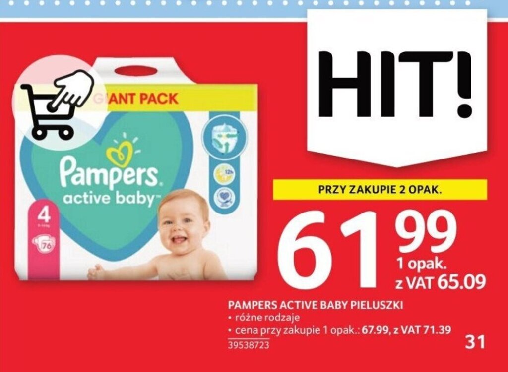 pampers zapas na miesiąc