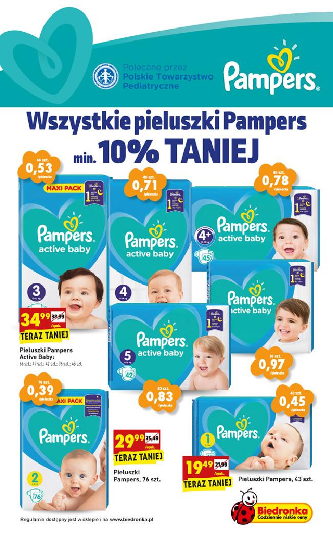 pampers pieluchy active baby 3 midi 174 szt