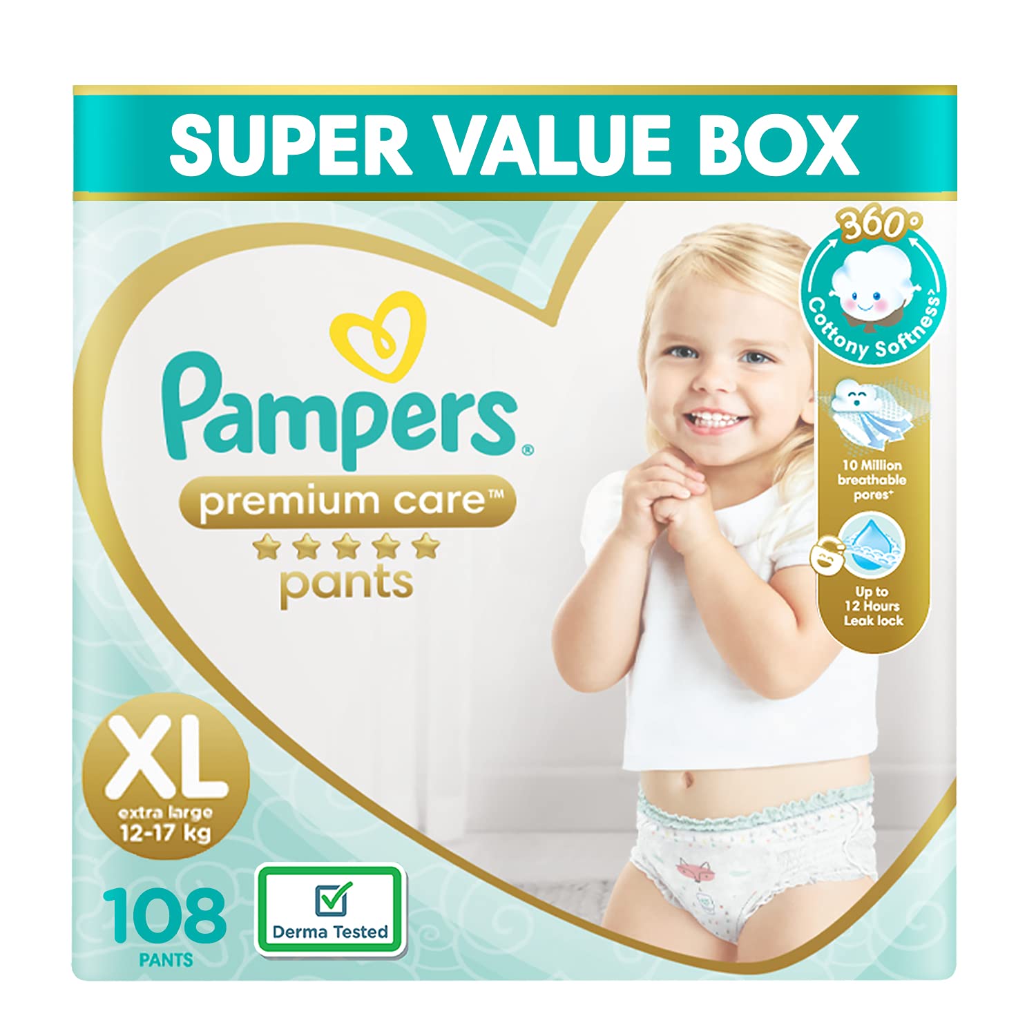 ktoś nosi 15 pieluchy pampers od 50 do