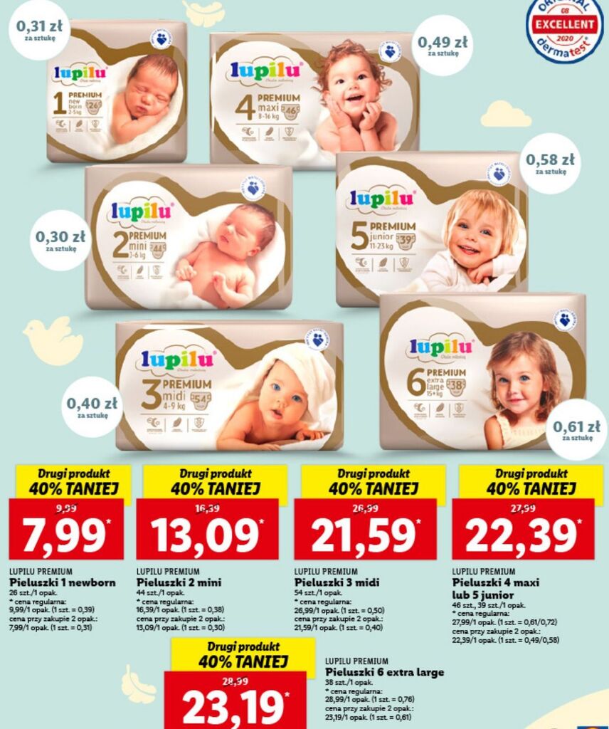 pampers new baby pieluchy rozmiar 1 newborn 2-5kg 43 sztuki