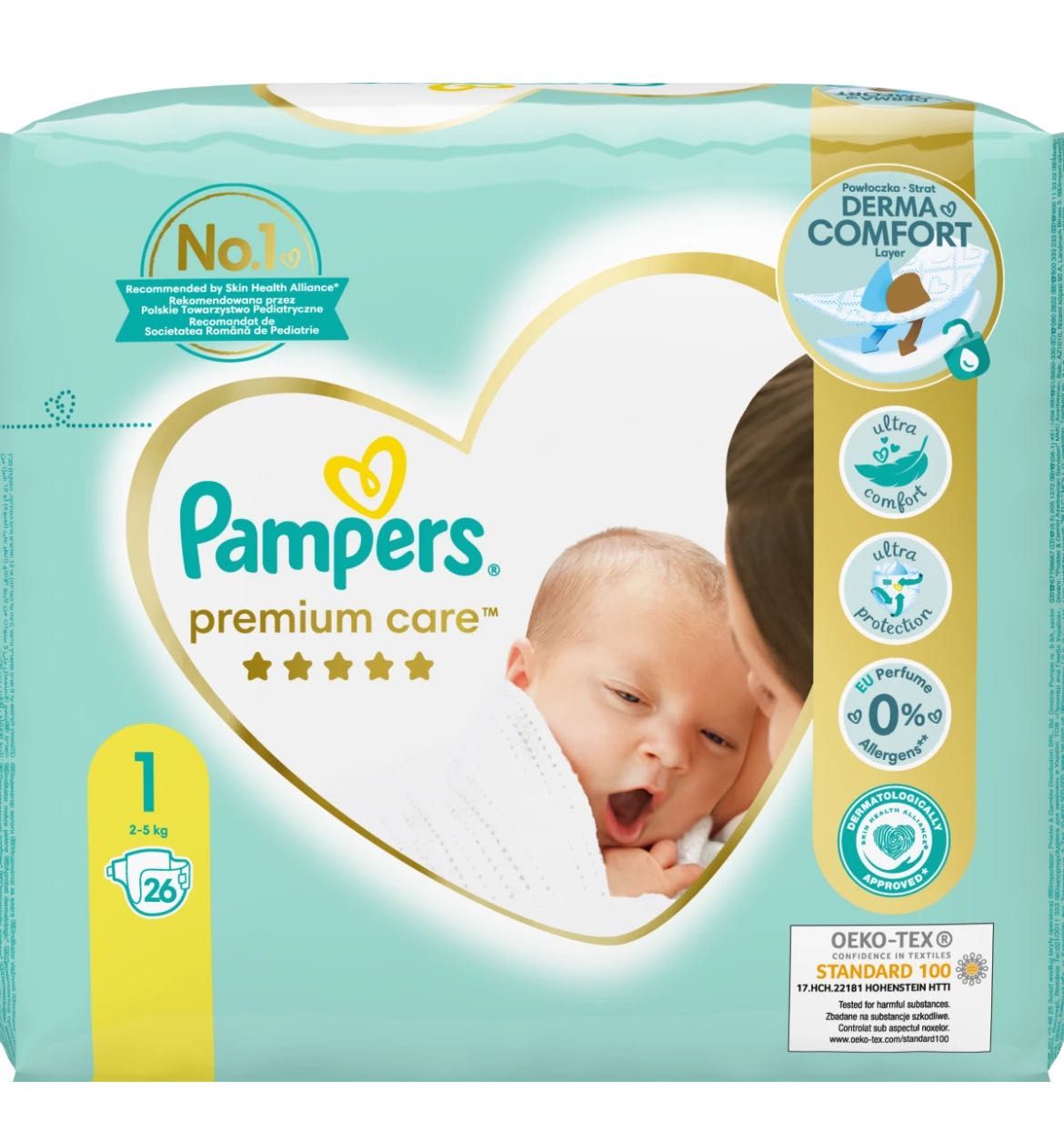 pampers premium care brak niebieskich