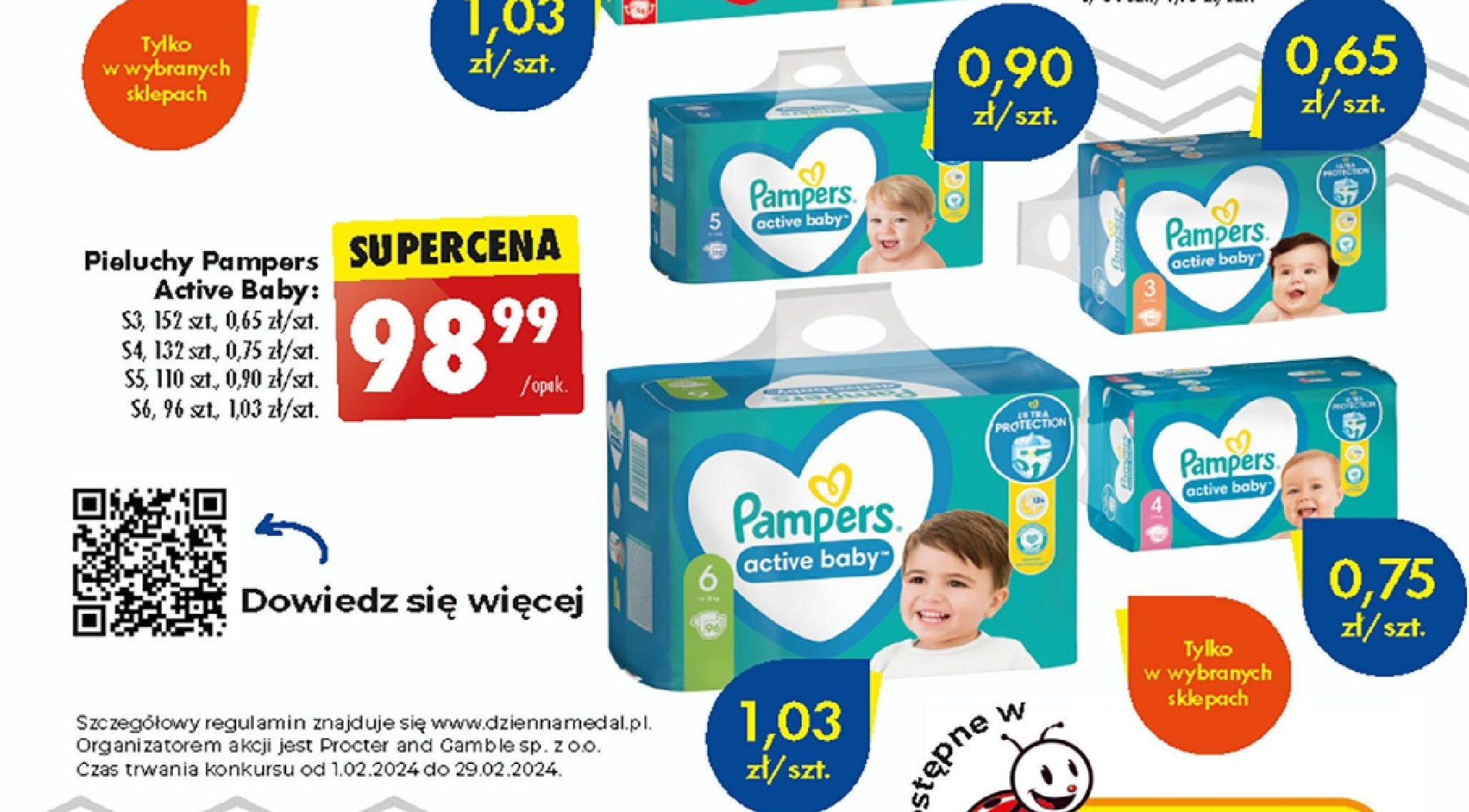 pieluchy pampers 4 52