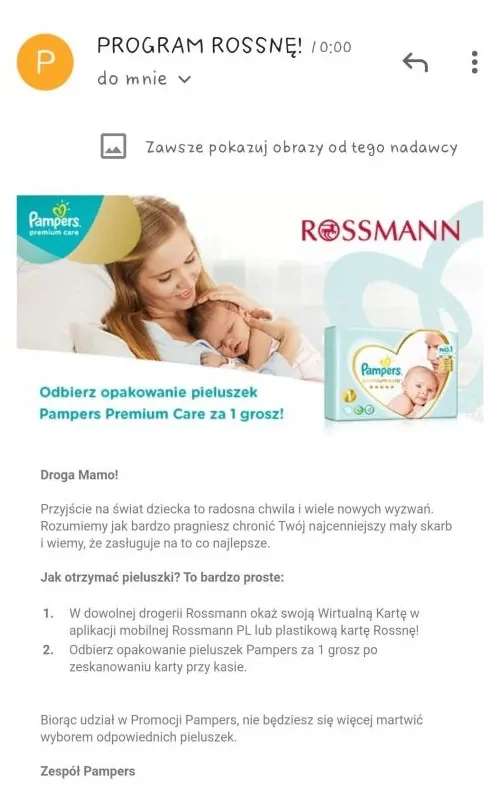 rossmann pieluchy newborn