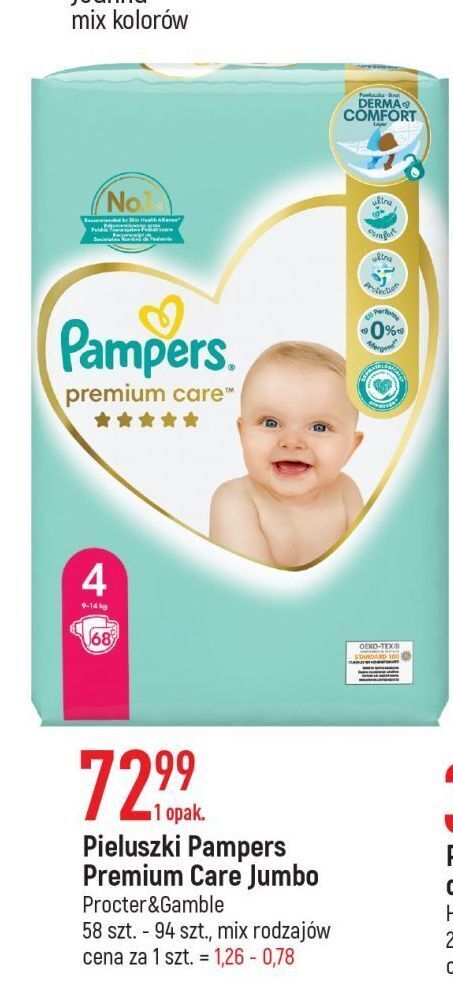 pieluszki pampers 4 active baby-dry 8-14kg 132szt