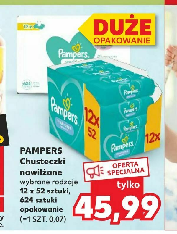 chusteczki nawilżane pampers 6x64 szt