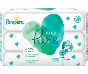 pampers chusteczki aqua pure 99 wody allegro