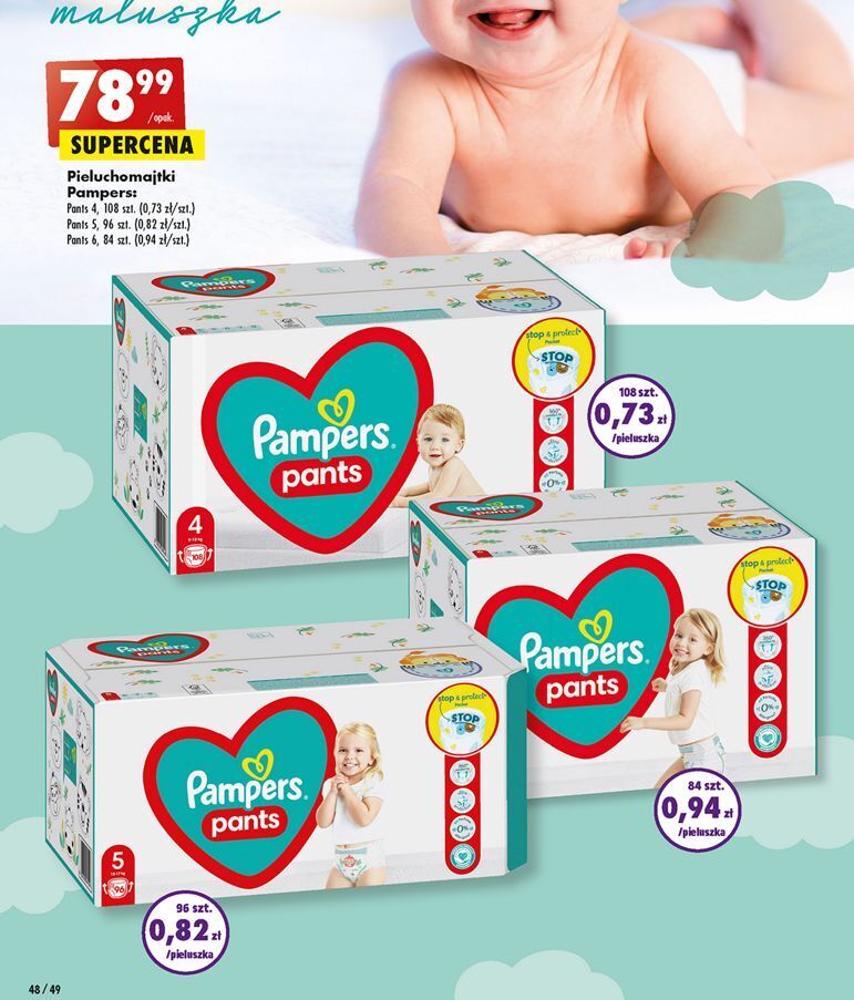 pampers sensitive chusteczki dla niemowląt 4x56 szt