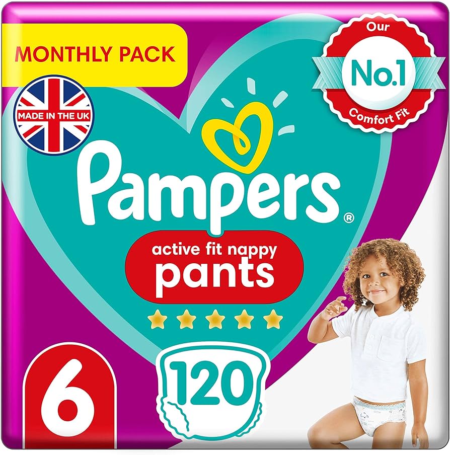 pampers baby dry nappy pants size 4