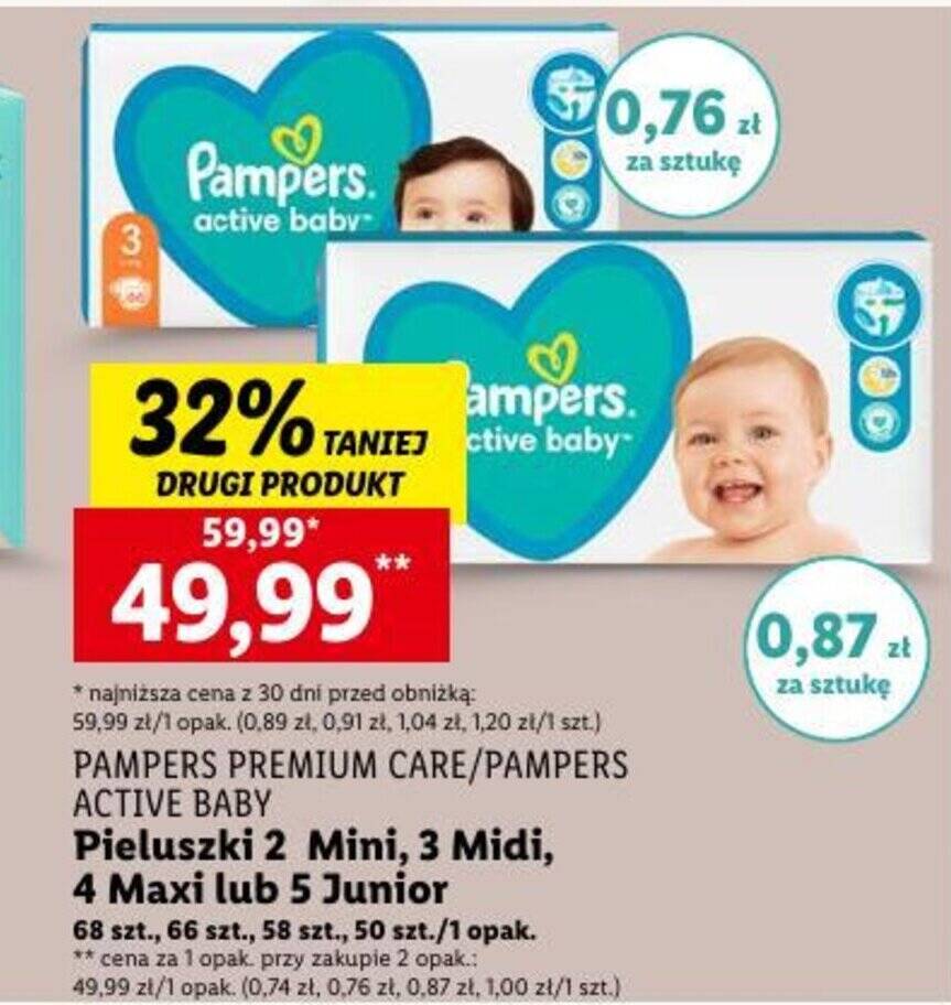 pieluchy pampers premium care 3 midi 120szt