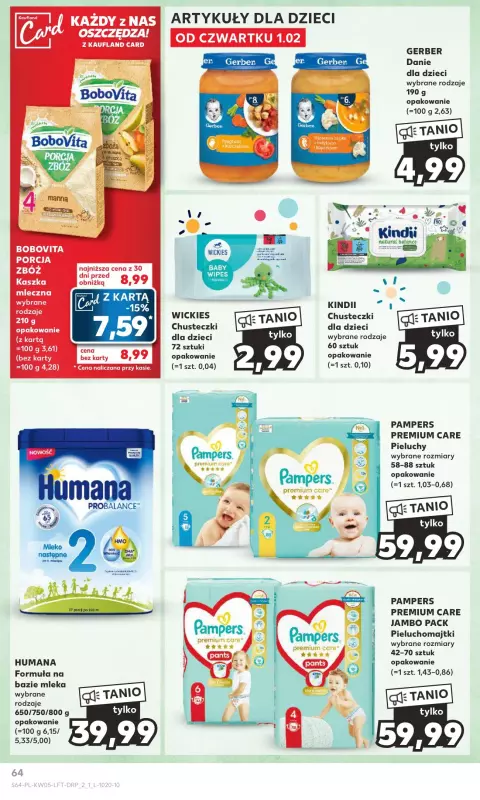 kupony o wartości 13zł pampers