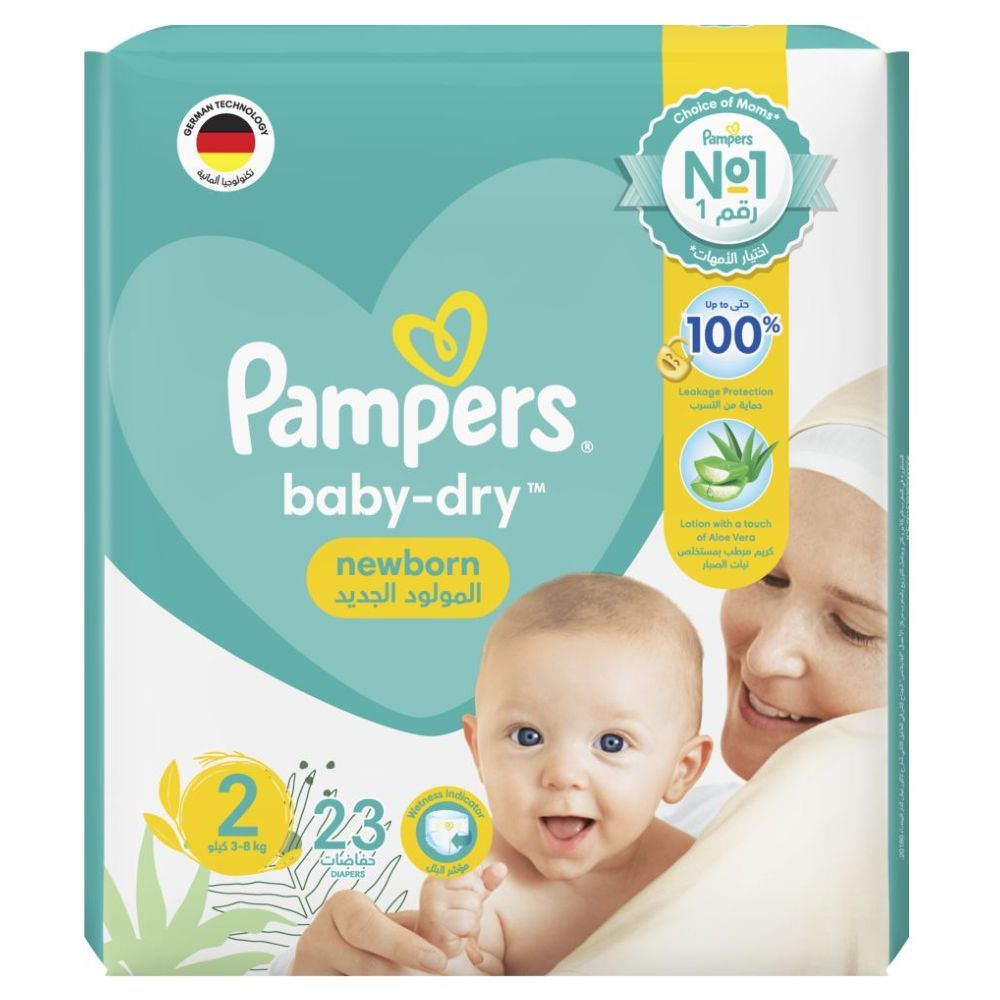 pampers pieluszki 2 new baby dry mini 3-6kg