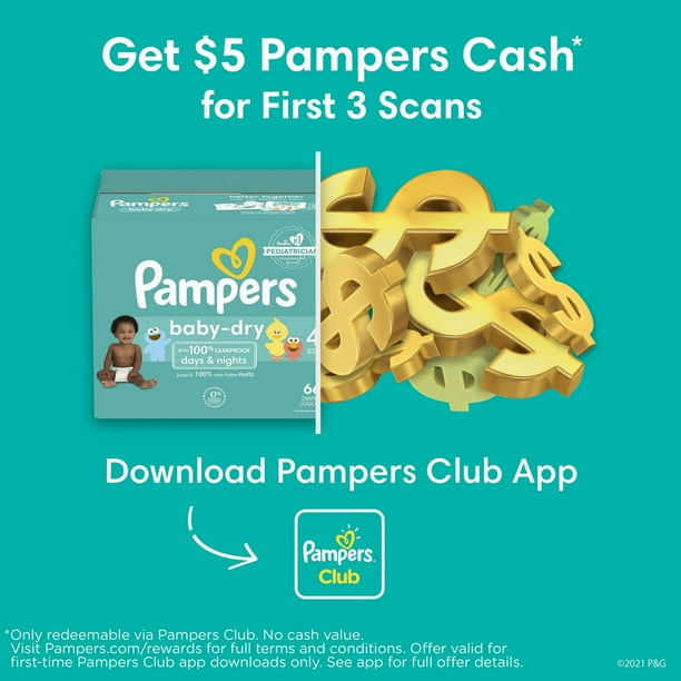 pampers slogan with a stork