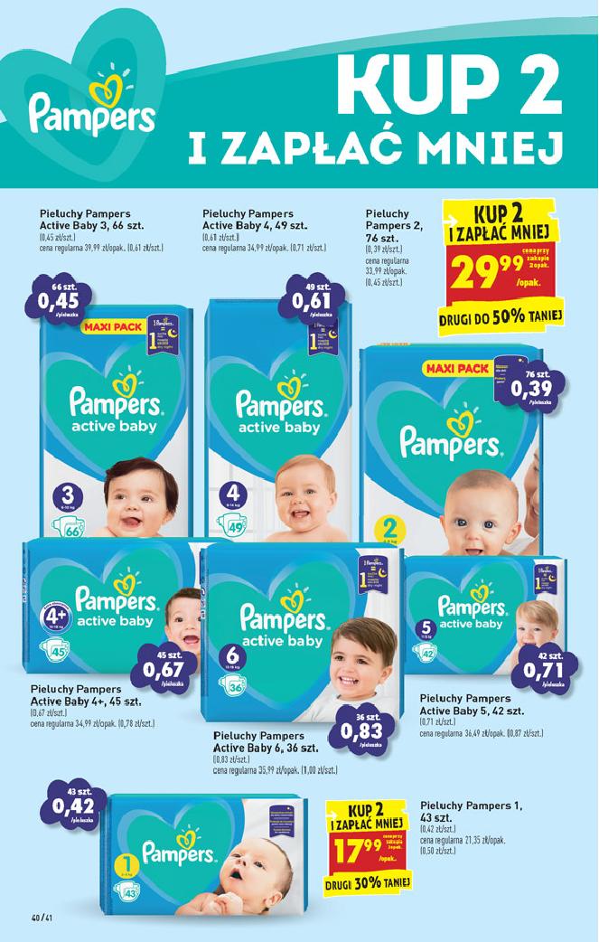 pieluch pampers 2 142 sz cena