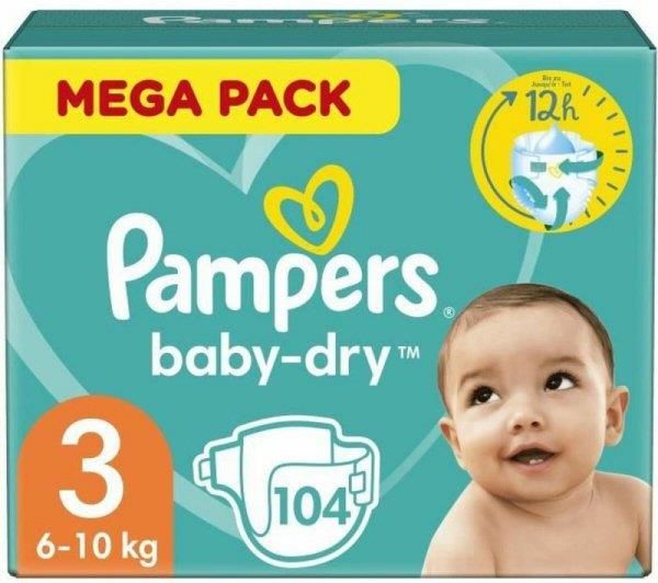 pampers baby dry 3 90 sztuk