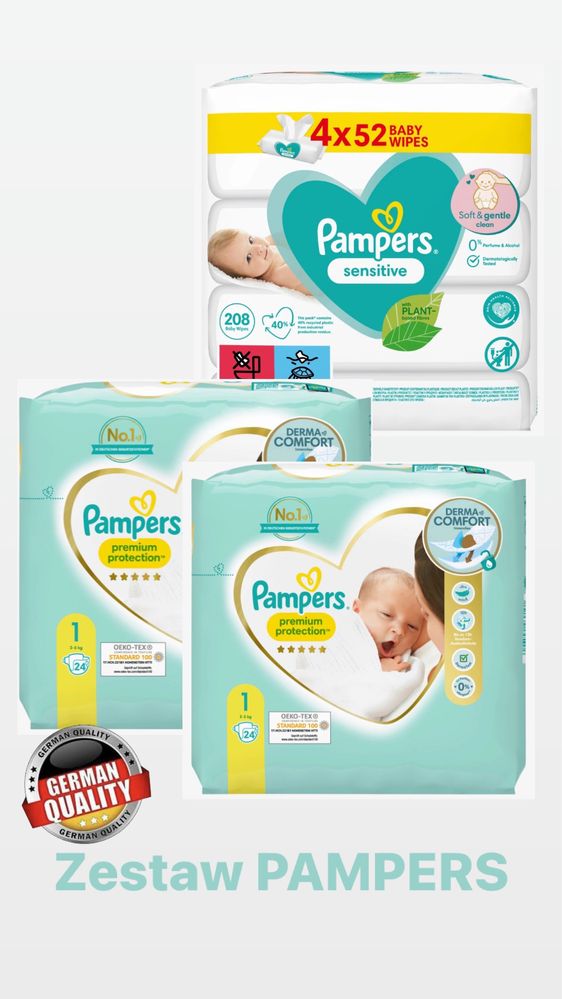 radom biedrnka pieluchy pampers