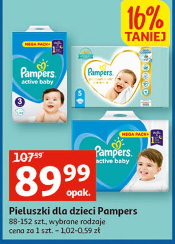 pampers pieluchy dla dzieci