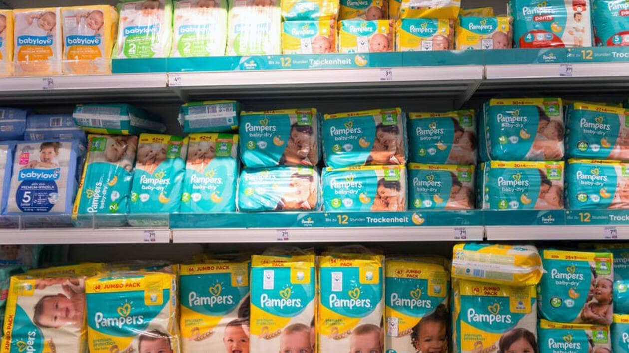 pampers opakowanie kiedys