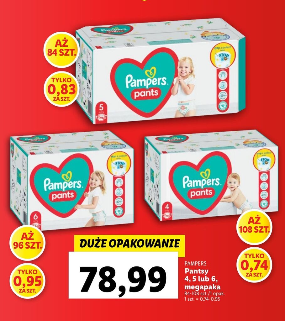 bezpłatne pampers pants