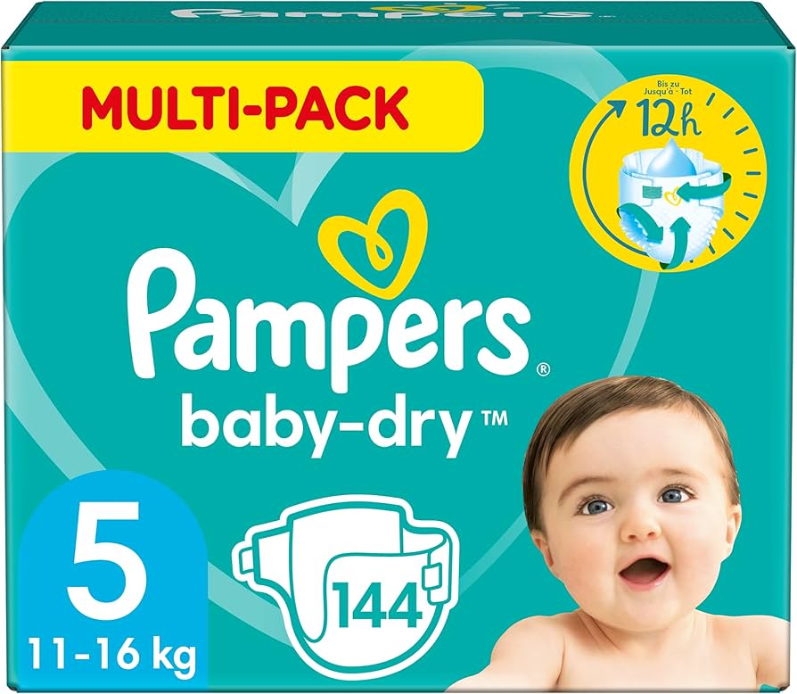 pieluchy pampers różowe i niebieskie