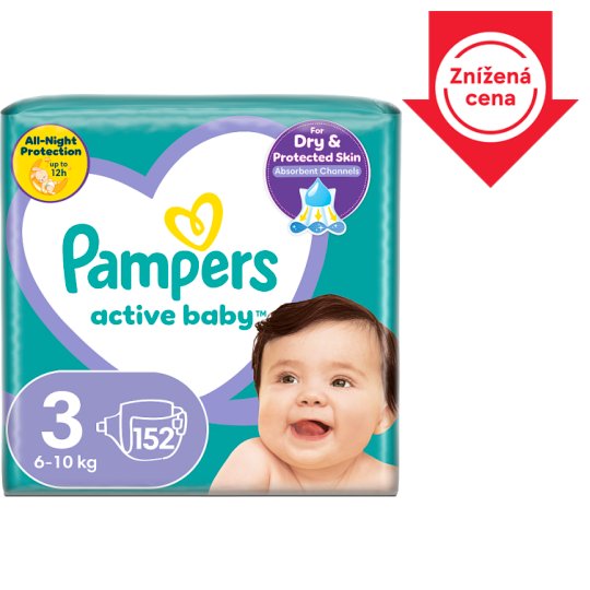 pampers active baby 3 midi 208szt