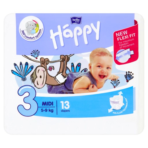 pieluchy pampers active baby mth 3 midi