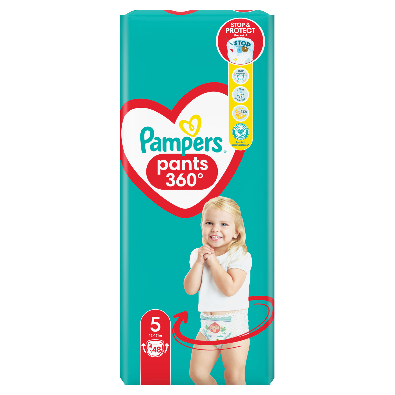 mega paka pampers pieluchomajtki 5