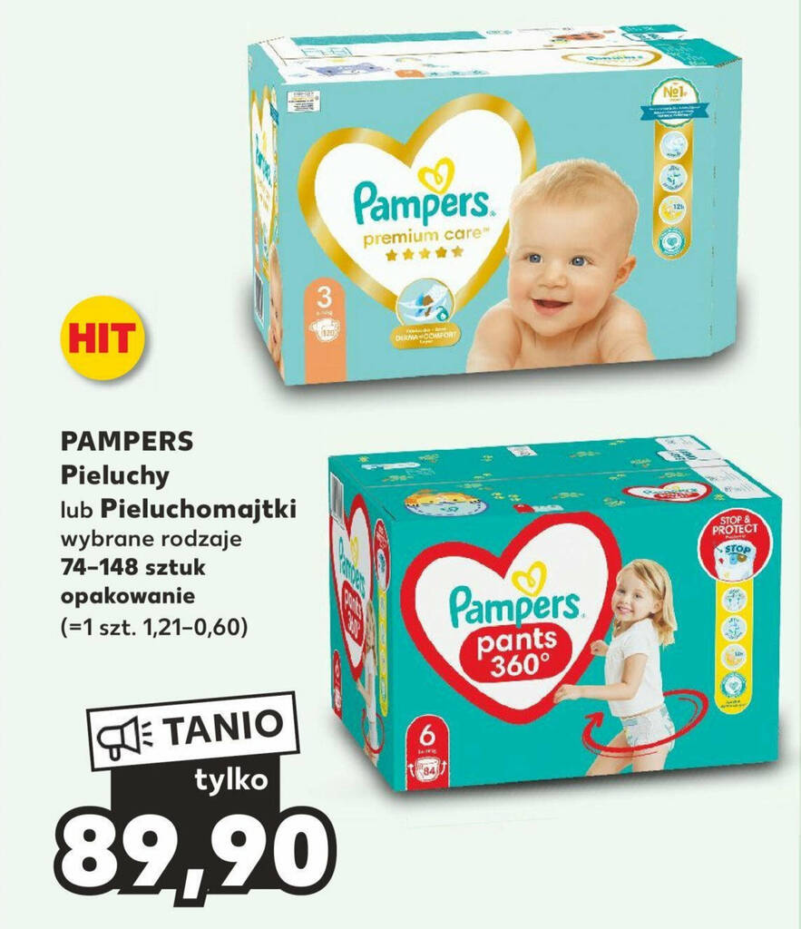 pampers pieluszki premium care 4 104 szt ceneo