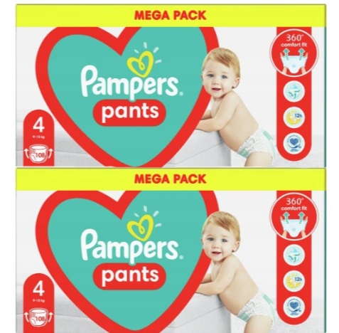 ktoś nosi 15 pieluchy pampers od 50 do