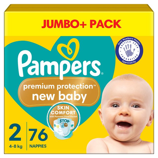 pampers flat diaper