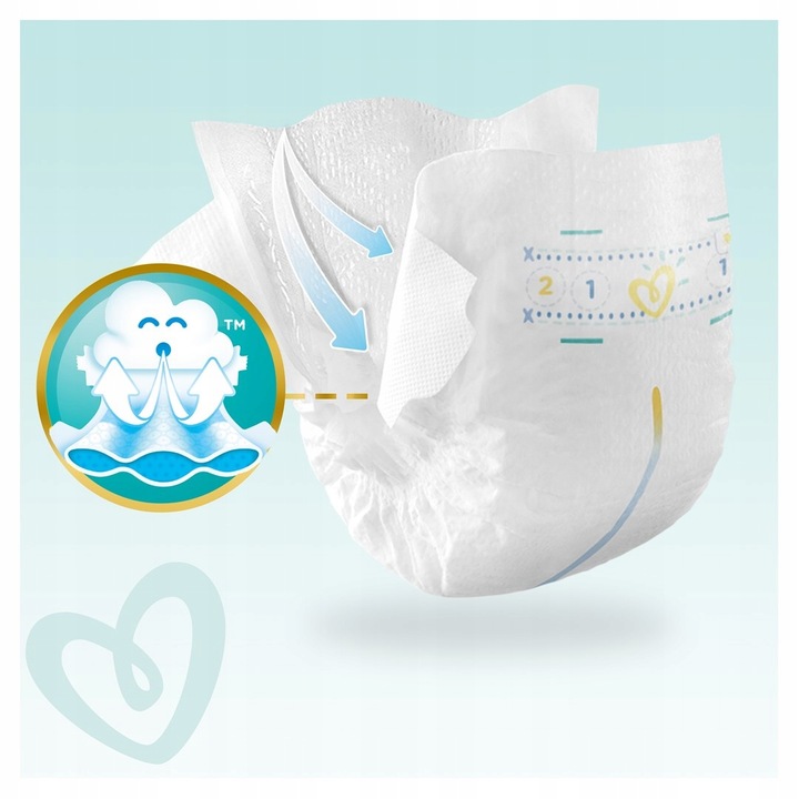 pampers new baby-dry pieluchy 1 newborn 2-5 kg 43 szt