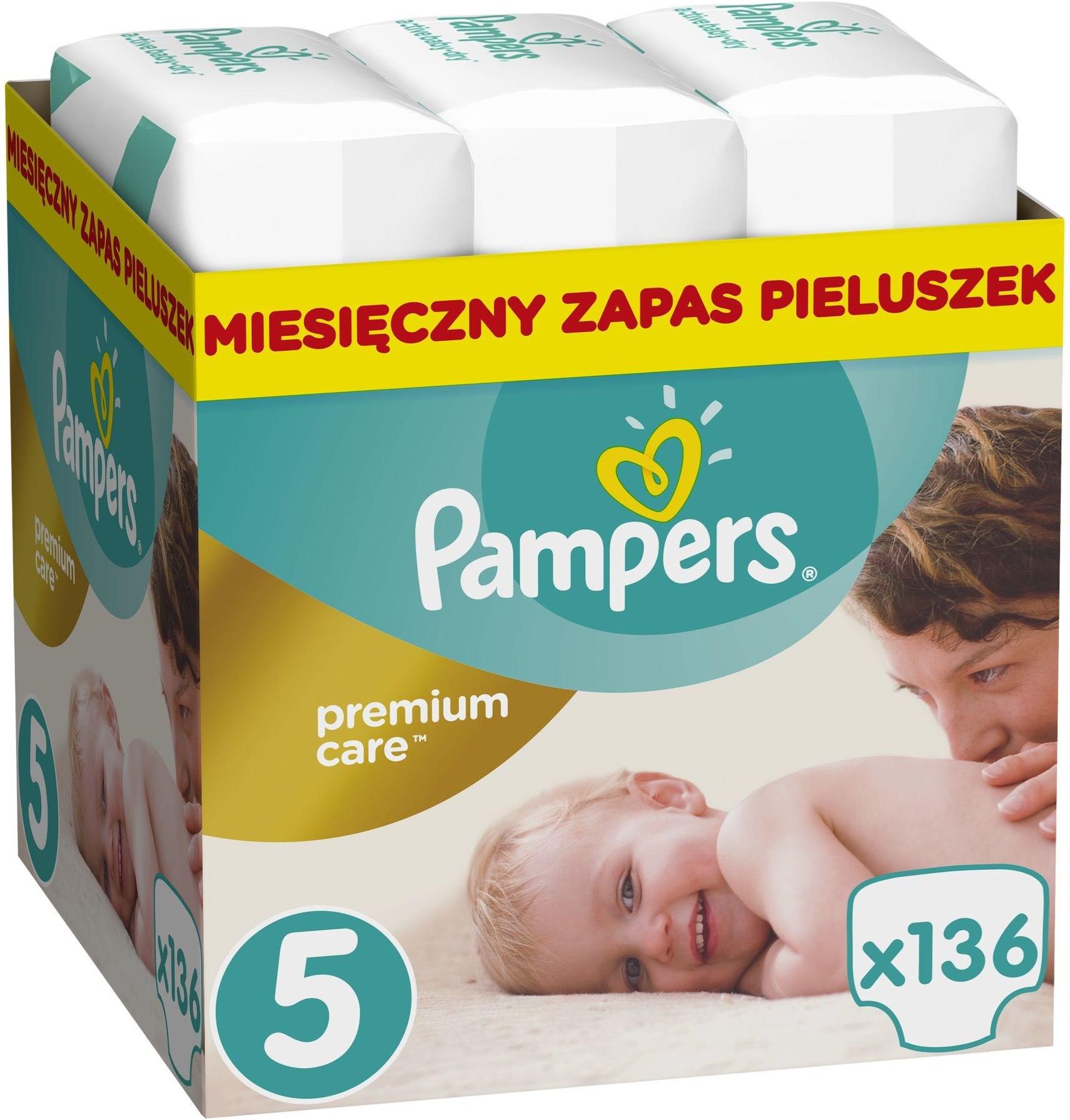 pampers pomarańczowr