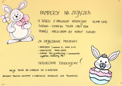 pampersy pampers zalozone na dziecko na lerzeniu