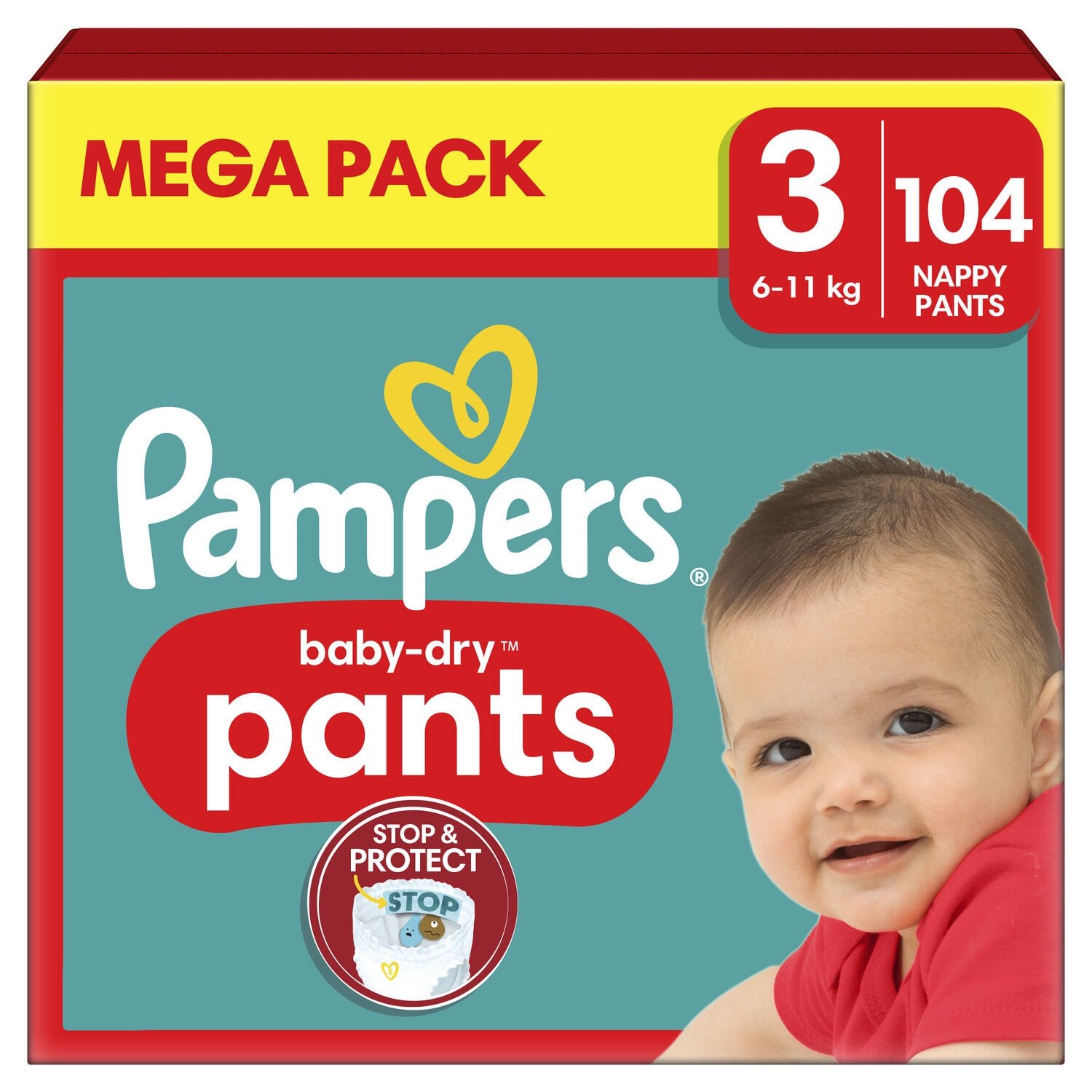 pampers pudło