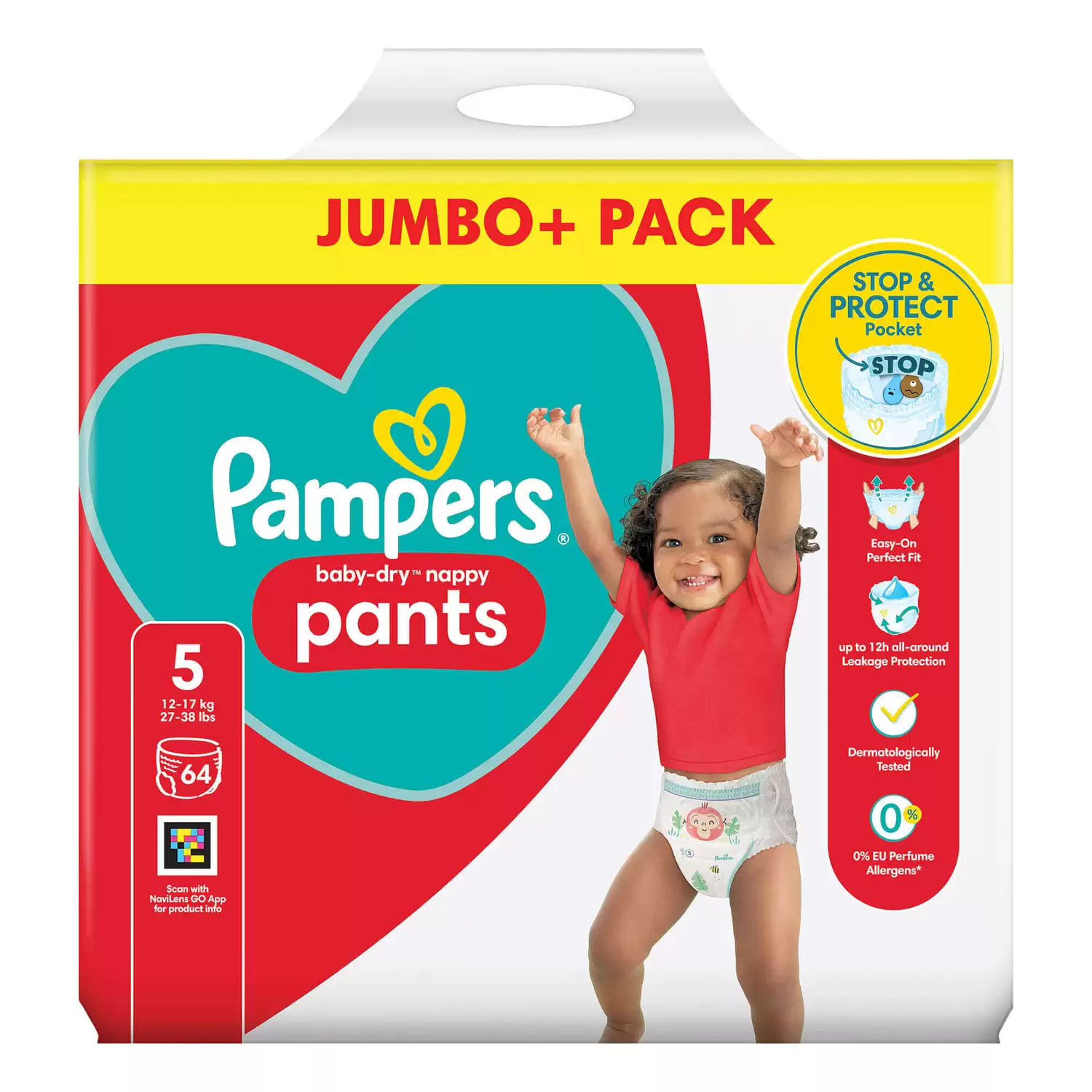 pampers naturally clean chusteczki nawilżane 6 x 64 szt